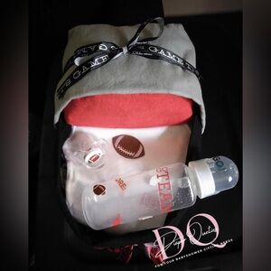 Baby shower football diaper bassinet